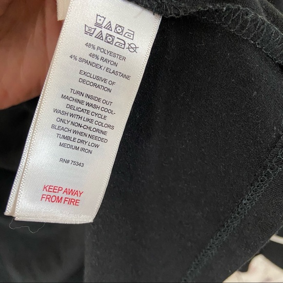 Cynthia Rowley black white lined button down large - Picture 2 of 9